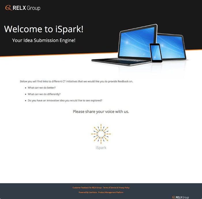 iSpark Front Page